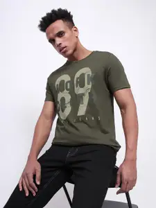 Lee Typography Printed Slim Fit Cotton T-shirt