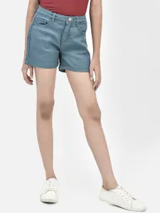 Crimsoune Club Girls Regular Fit Mid-Rise Cotton Regular Shorts