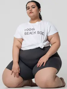 SPIRIT ANIMAL Plus Size Printed Swim T-Shirt