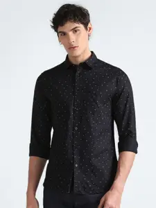 Flying Machine Micro Ditsy Printed Pure Cotton Casual Shirt