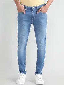 Flying Machine Men Skinny Fit Mid Rise Light Fade Stretchable Jeans