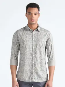 Flying Machine Slim Fit Ethnic Motifs Printed Pure Cotton Casual Shirt