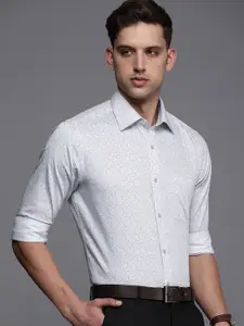 Raymond Slim Fit Floral Printed Pure Cotton Formal Shirt