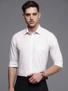 Raymond Slim Fit Checked Pure Cotton Formal Shirt