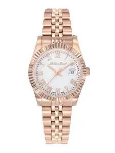 Mathey-Tissot Women Swiss Made Silver Dial Roman Quartz Watch -D810PRA