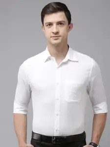 Kryptic Smart Spread Collar Pure Cotton Formal Shirt