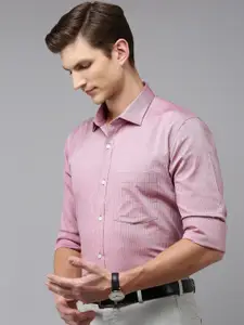 Park Avenue Men Pure Cotton Slim Fit Striped Formal Shirt