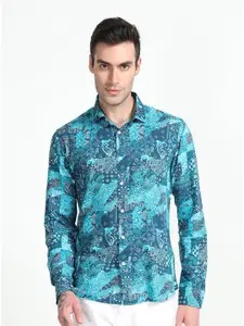 Snitch Classic Slim Fit Ethnic Motifs Printed Casual Shirt