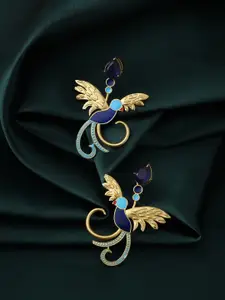 CELEBRAVO Brass-Plated Drop Earrings