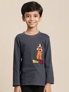 Kids Ville Boys Graphic Anime Printed Dragon Ball Z Pure Cotton T-shirt