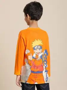 Kids Ville Boys Graphic Anime Printed Naruto Pure Cotton T-shirt