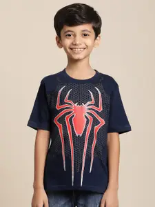 Kids Ville Boys Spiderman Printed Pure Cotton Tshirt