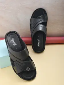 Ajanta Men Textured Comfort Sandals
