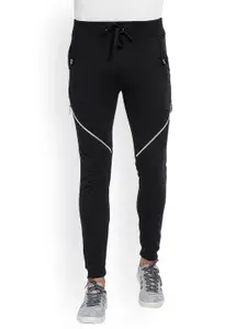 Campus Sutra Men Black Joggers