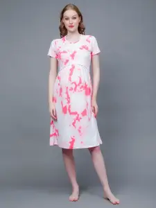 True Shape Abstract Printed Maternity Sheath Dress