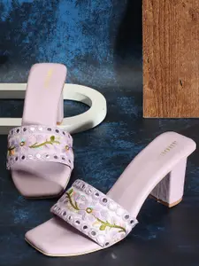 Anouk Embellished Ethnic Block Heels