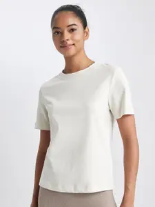 DeFacto Round Neck Cotton Regular T-shirt