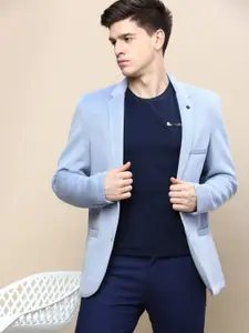 SHOWOFF Slim-Fit Notched Lapel Collar Single Breasted Casual Blazer
