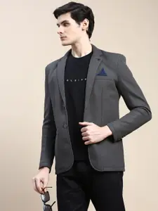 SHOWOFF Notched Lapel Slim-Fit Single-Breasted Blazer