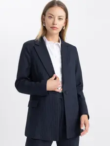 DeFacto Striped Single-Breasted Formal Blazers