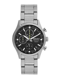 SEIKO Men Stainless Steel Chronograph Analogue Automatic Motion Powered Watch SSB419P1