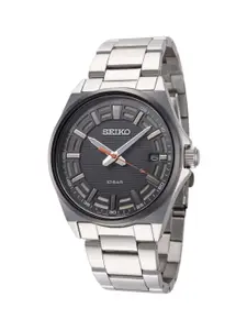 SEIKO Men Stainless Steel Bracelet Style Straps Analogue Powered Watch SUR507P1