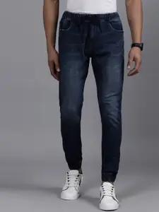 WROGN Men Clean Look Light Fade Mid-Rise Cotton Joggers