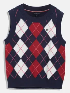 Tommy Hilfiger Girls Printed Sweater Vest