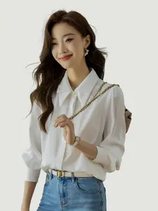 JC Collection Spread Collar Casual Shirt