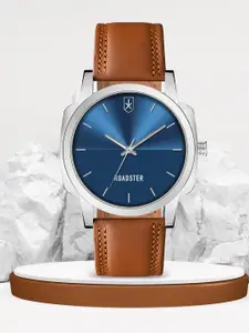 The Roadster Lifestyle Co. Men Leather Straps Analogue Watch RD-08-Blue