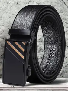 Roadster Men Textured Slim Vegan Leather Belt