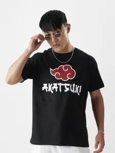 The Souled Store Naruto Akatsuki Printed Pure Cotton T-Shirt