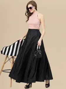 DressBerry Maxi Length Flared Skirt