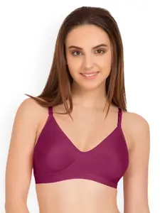 Tweens Burgundy Solid Non-Wired Non Padded T-shirt Bra TW-9265MG
