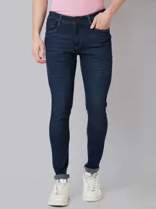 Park Avenue Men Slim Fit Low-Rise Clean Look Light Fade Jeans