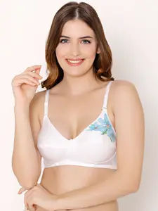 Bodycare Floral Full Coverage Bra With All Day Comfort
