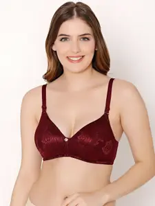 Bodycare Floral Self Design Full Coverage Heavily Padded Everyday Bra With All Day Comfort