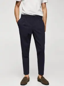 MANGO MAN Checked Slim Fit Trousers