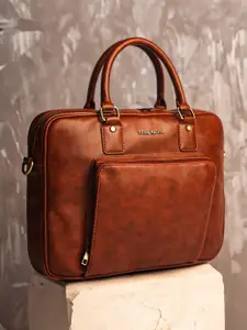 Gauge Machine 16" Tan Laptop Messenger Bag