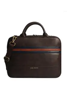 Gauge Machine Unisex Leather Laptop Bag Up To 15 Inch