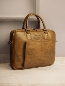 Gauge Machine 16" Beige Laptop Messenger Bag