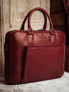 Gauge Machine Unisex Textured Laptop Bag