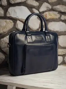 Gauge Machine 16" Blue Laptop Messenger Bag with Detachable Strap