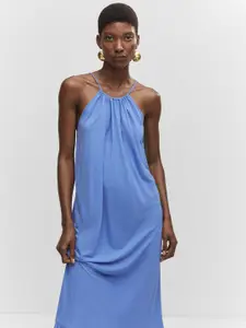 MANGO Cross-Back Maxi Dress