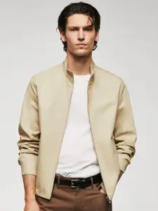 MANGO MAN Pure Cotton Bomber Jacket