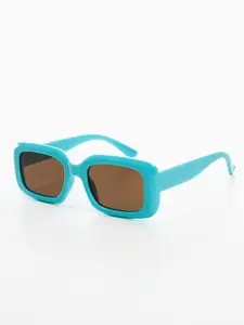 MANGO Women Rectangle Sunglasses with UV Protected Lens