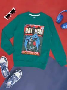 Pantaloons Junior Boys Batman Graphic Printed Cotton Pullover Sweatshirt