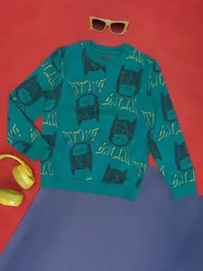 Pantaloons Junior Boys Batman Printed Cotton Sweatshirt