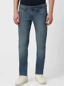 Peter England Men Skinny Fit Low Rise Clean Look Heavy Fade  Stretchable Jeans