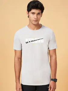 Ajile by Pantaloons Men Typography Printed Slim Fit T-shirt